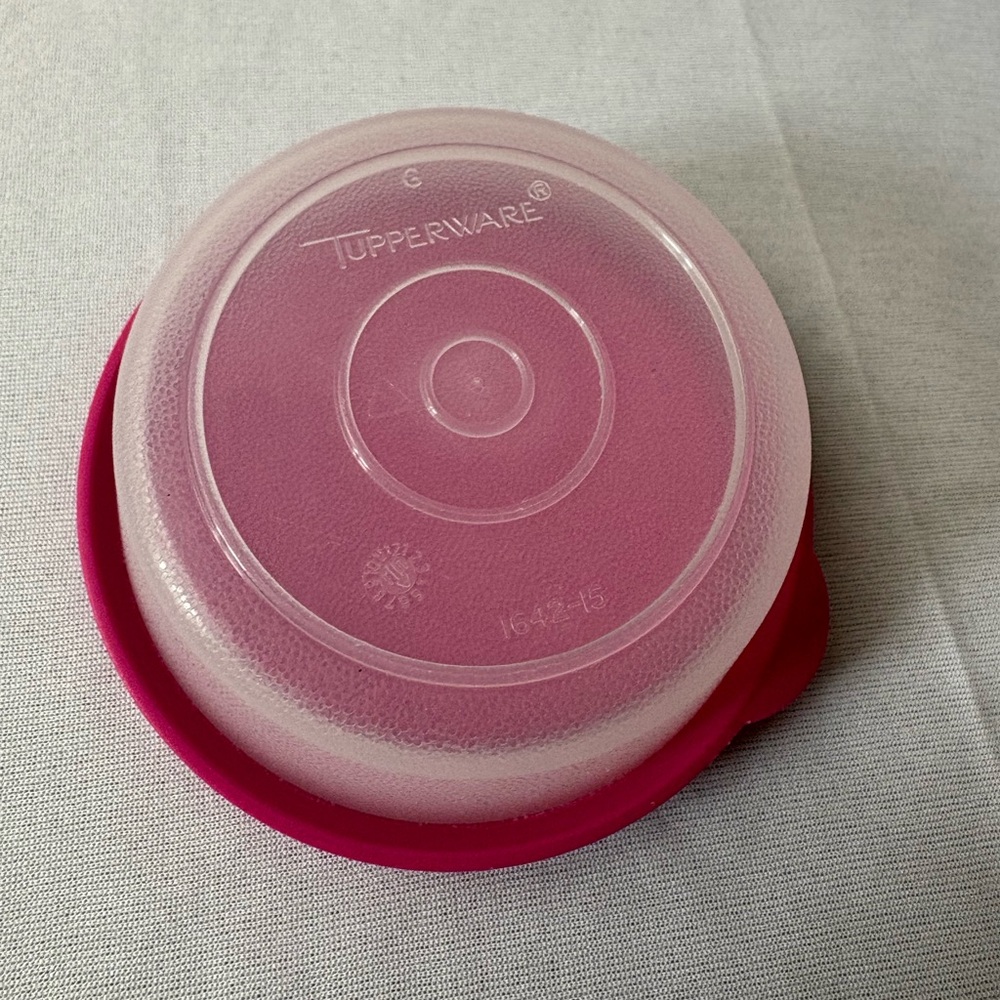 Tupperware Pink Stackable Food Storage Containers - Picture 3 of 5